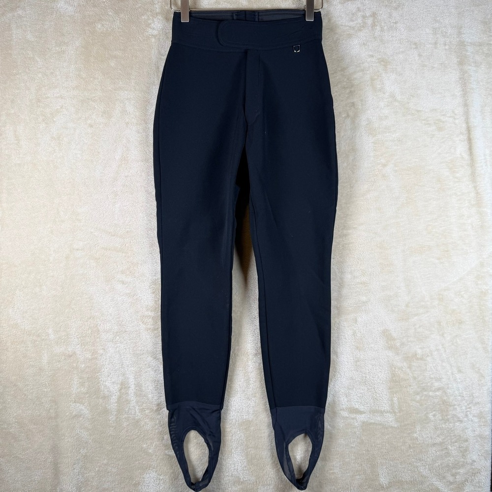 Vtg Schoeller WB 400 Women's Ski Snow Pants Blk‎ Stirrups Sz 6 USA Made